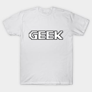 Geek Pixel Font T-Shirt